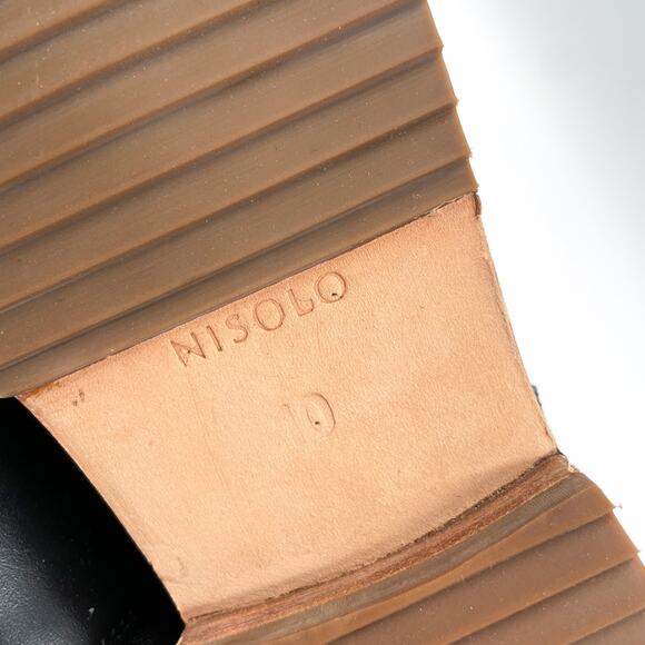 Nisolo Everyday Chelsea Boot Black Leather Ankle Block Heel Sz 10 Women's‎ - Picture 9 of 10